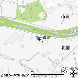 福島県福島市在庭坂天戸端周辺の地図