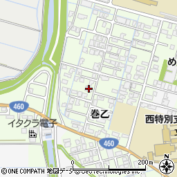 新潟県新潟市西蒲区巻乙212周辺の地図