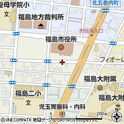 福島県福島市五老内町周辺の地図