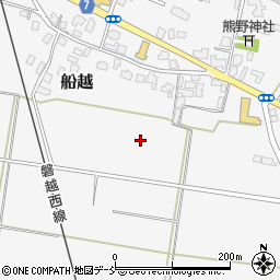 新潟県五泉市船越周辺の地図