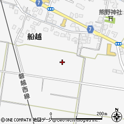 新潟県五泉市船越周辺の地図