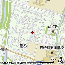新潟県新潟市西蒲区巻乙262周辺の地図