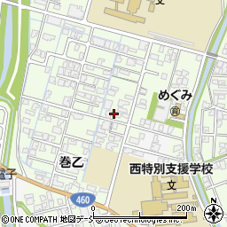 新潟県新潟市西蒲区巻乙264周辺の地図