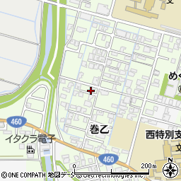 新潟県新潟市西蒲区巻乙210-1周辺の地図