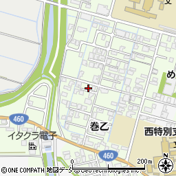 新潟県新潟市西蒲区巻乙210-5周辺の地図