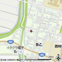 新潟県新潟市西蒲区巻乙210-2周辺の地図
