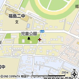 福島県福島市桜木町周辺の地図