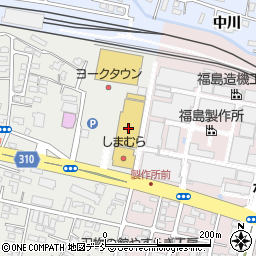 ゲオ　ヨークタウン福島野田店周辺の地図