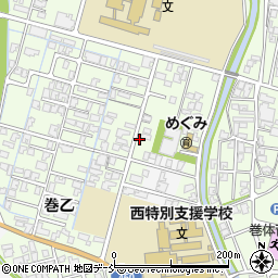 新潟県新潟市西蒲区巻乙118周辺の地図