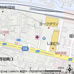 パチンコ三ツ星野田町店周辺の地図