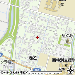 新潟県新潟市西蒲区巻乙260周辺の地図