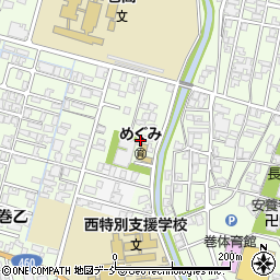 新潟県新潟市西蒲区巻乙9周辺の地図