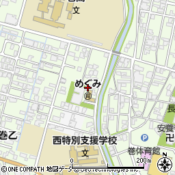 新潟県新潟市西蒲区巻乙9周辺の地図