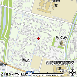新潟県新潟市西蒲区巻乙280周辺の地図