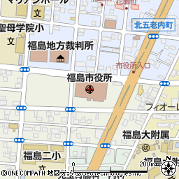 福島県福島市周辺の地図