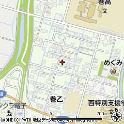 新潟県新潟市西蒲区巻乙259周辺の地図