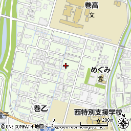 新潟県新潟市西蒲区巻乙285周辺の地図