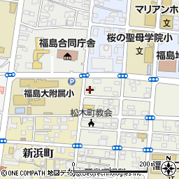 福島県警官舎周辺の地図