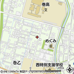 新潟県新潟市西蒲区巻乙287-1周辺の地図