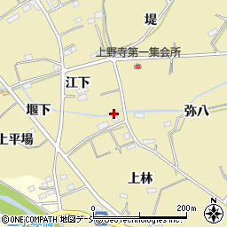 福島県福島市上野寺上林24周辺の地図