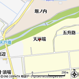 福島県福島市二子塚天戸端周辺の地図