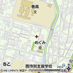 新潟県新潟市西蒲区巻乙13周辺の地図