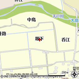 福島県福島市二子塚堰下周辺の地図