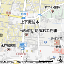 新潟県新潟市南区助次右エ門組25-4周辺の地図