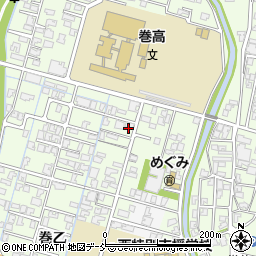 新潟県新潟市西蒲区巻乙周辺の地図