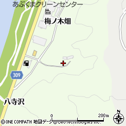 福島県福島市渡利（八寺沢）周辺の地図