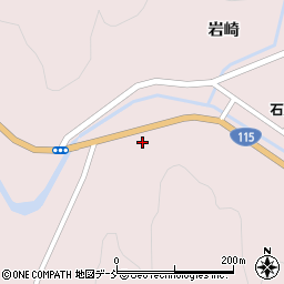 福島県伊達市霊山町石田天沢周辺の地図