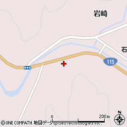 福島県伊達市霊山町石田（天沢）周辺の地図