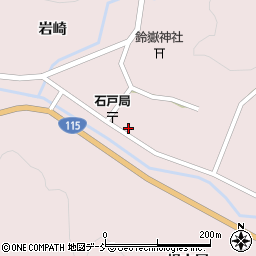 福島県伊達市霊山町石田下中瀬15周辺の地図