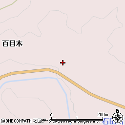 福島県伊達市霊山町石田百目木5周辺の地図