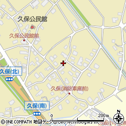 新潟県阿賀野市久保周辺の地図