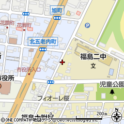 福島県福島市桜木町3周辺の地図