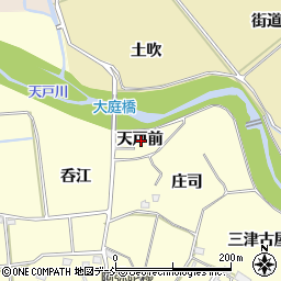 福島県福島市二子塚天戸前周辺の地図