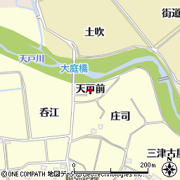 福島県福島市二子塚（天戸前）周辺の地図