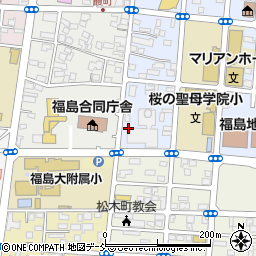 福島市役所　環境部環境再生推進室周辺の地図