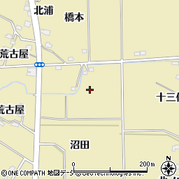 福島県福島市上野寺梅田周辺の地図