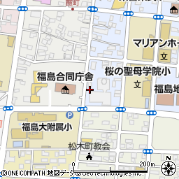 福島県福島市花園町周辺の地図