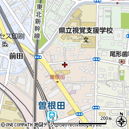 福島曽根田郵便局周辺の地図