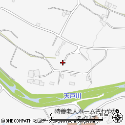 福島県福島市在庭坂中川原周辺の地図