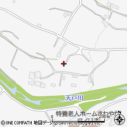 福島県福島市在庭坂（中川原）周辺の地図