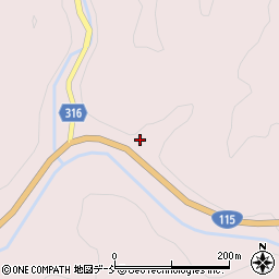 福島県伊達市霊山町石田水滴周辺の地図