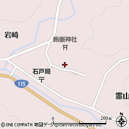 福島県伊達市霊山町石田下屋敷1周辺の地図