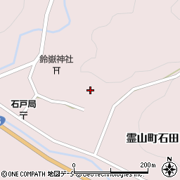 福島県伊達市霊山町石田下屋敷周辺の地図