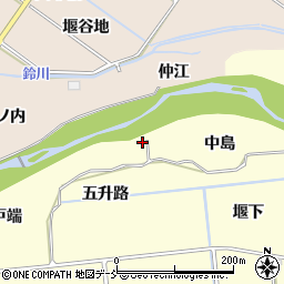 福島県福島市二子塚五升路10-8周辺の地図