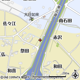 福島県福島市上野寺赤沢49周辺の地図