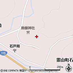 福島県伊達市霊山町石田下屋敷7周辺の地図